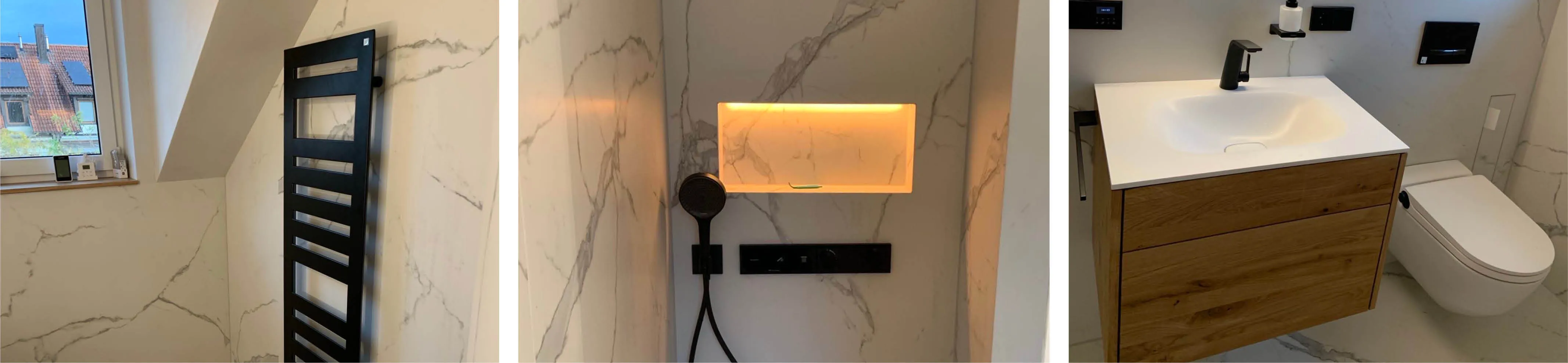 Header für das Referenzbadezimmer Harmonie in Weiß der Kreuz GmbH in Schallstadt.